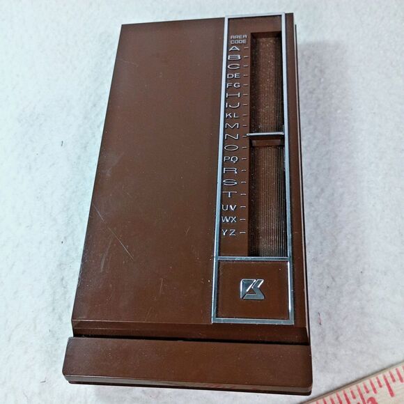 Vintage Ketcham & McDougall Address Phone Index Brown Desk Rolodex 1960s - Picture 5 of 11
